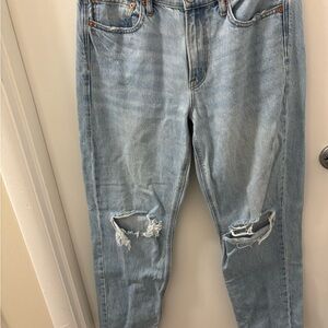 American Eagle Outfitters Light Blue Straight Leg Jeans